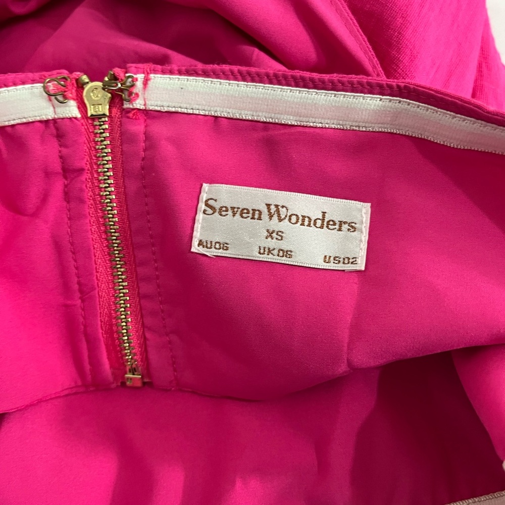 Hello Molly Seven Wonders Jolie Mini Dress In Bubblegum Long Sleeve Size XS - Picture 6 of 9